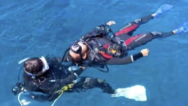 Rettungsübung im Rahmen der Ausbildung zum Rescue Diver